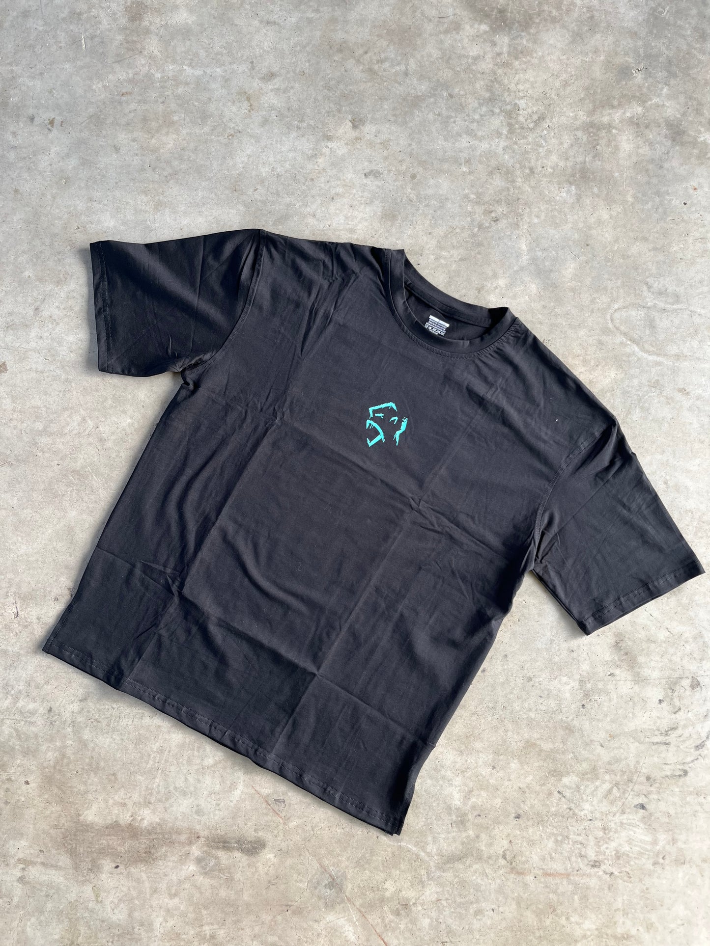 OVERSIZED GRAPHIC TEE - BLUE
