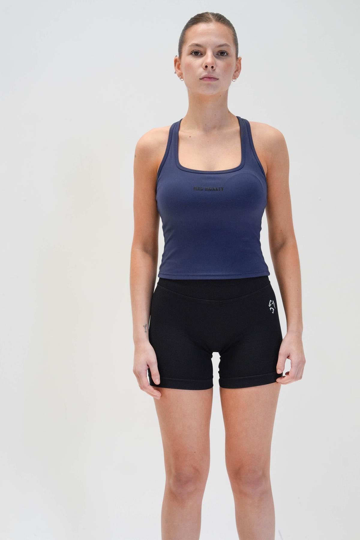 RACER BACK TANK TOP - NAVY