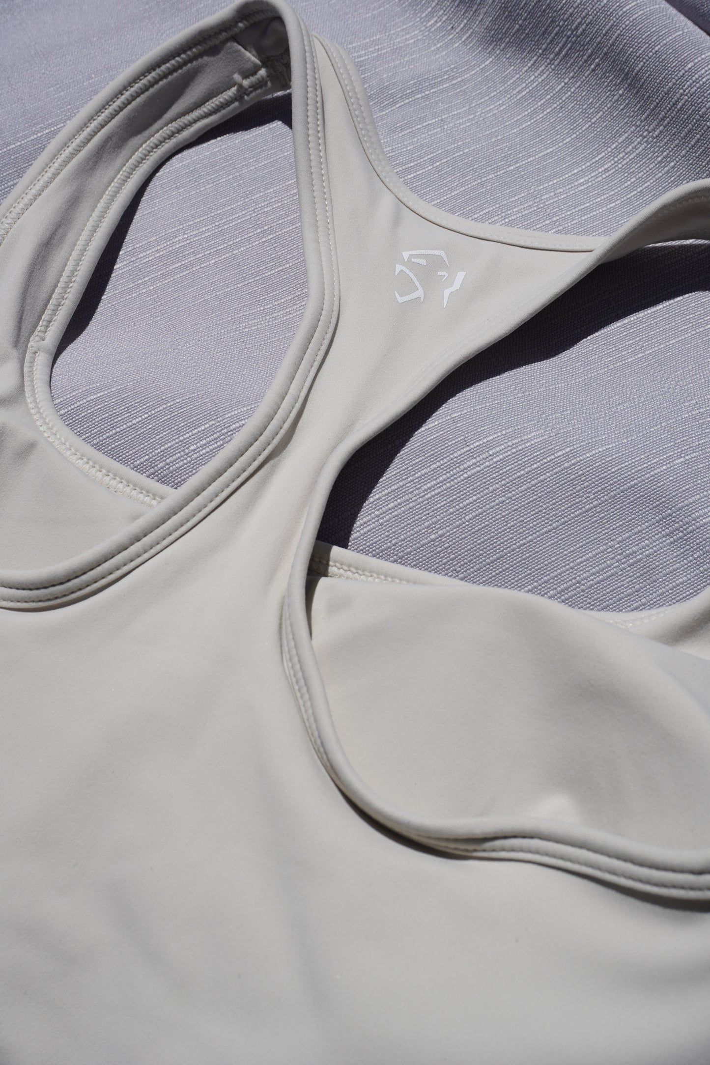 RACER BACK TANK TOP - ALMOND