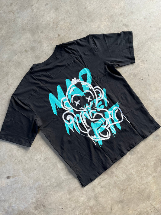 OVERSIZED GRAPHIC TEE - BLUE