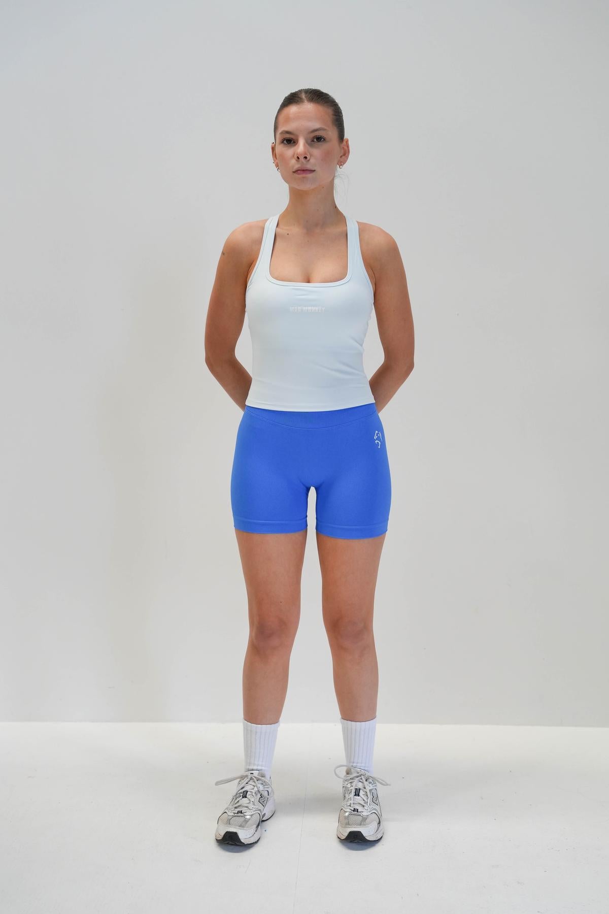 RACER BACK TANK TOP - BABY BLUE