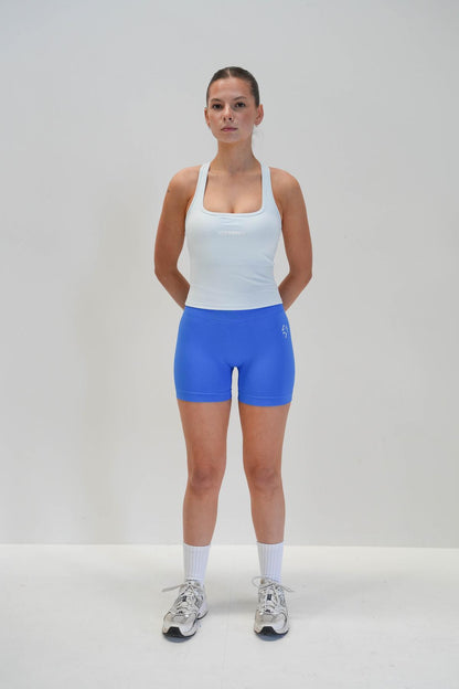 RACER BACK TANK TOP - BABY BLUE
