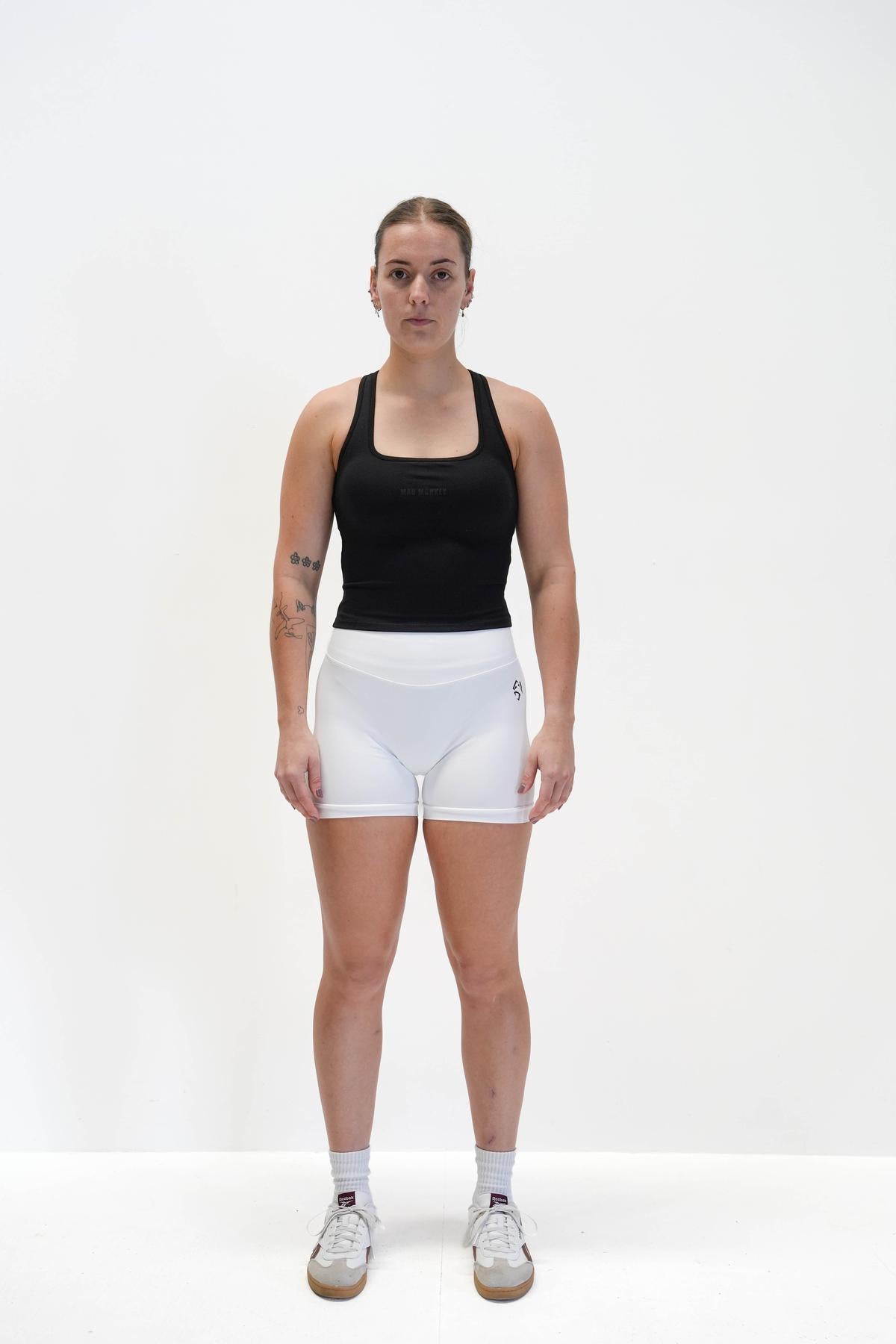 RACER BACK TANK TOP - BLACK