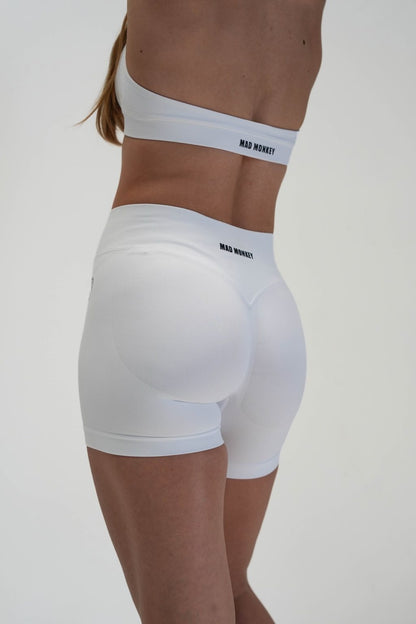 OASIS SEAMLESS SCRUNCH SHORTS - WHITE