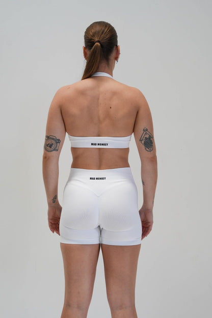 OASIS SEAMLESS SCRUNCH SHORTS - WHITE