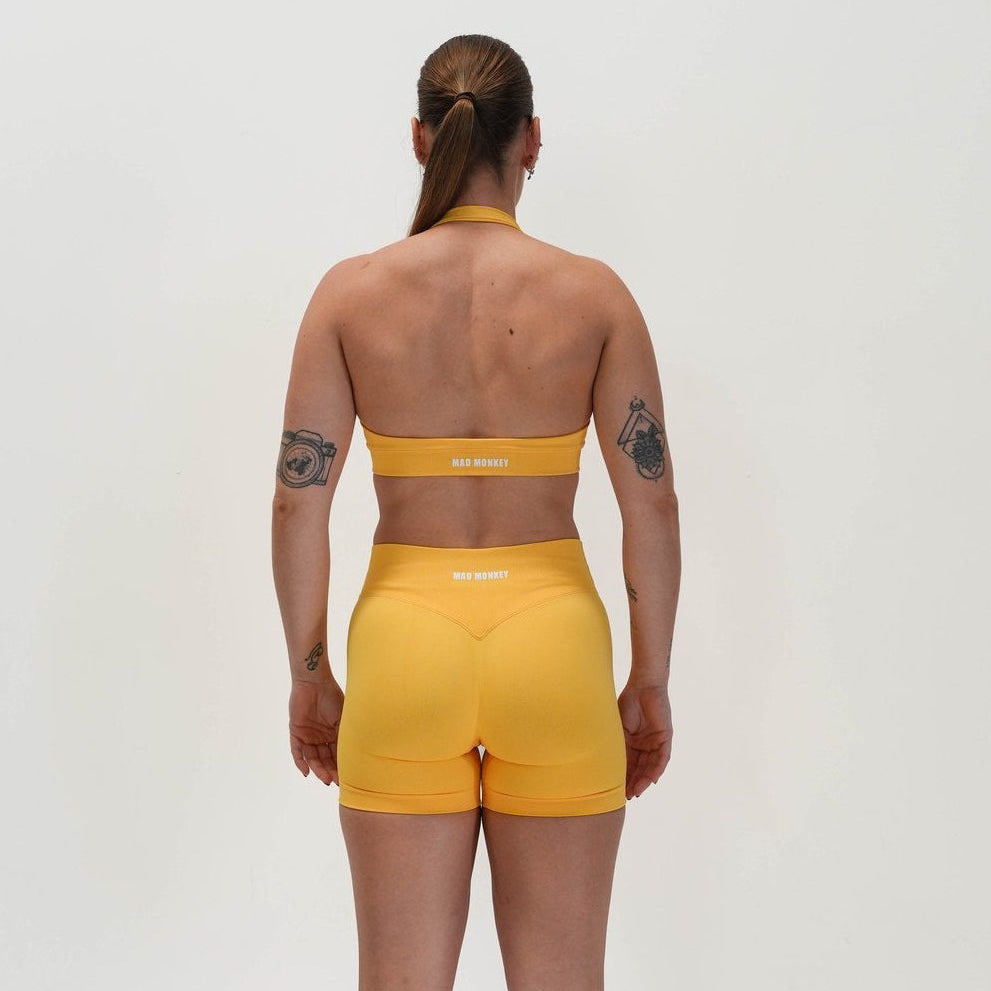 OASIS SEAMLESS SCRUNCH SHORTS - MANGO