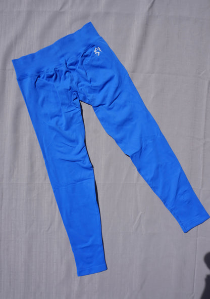 OASIS SEAMLESS SCRUNCH LEGGINGS - ELECTRIC BLUE