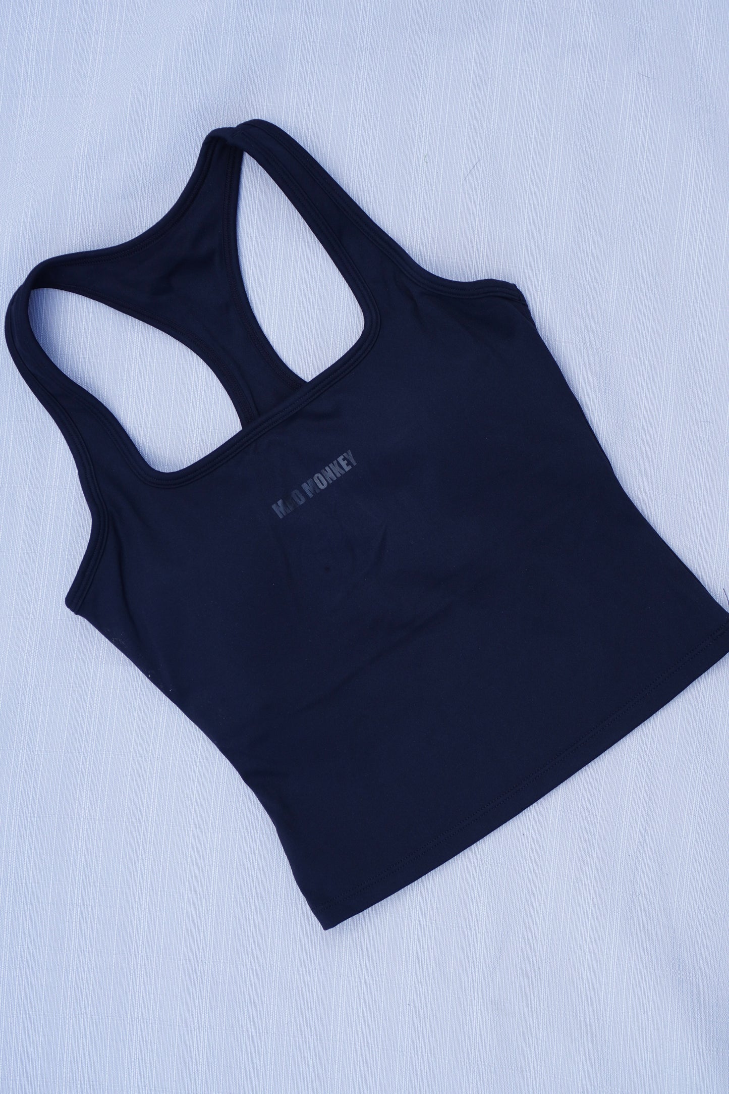 RACER BACK TANK TOP - BLACK