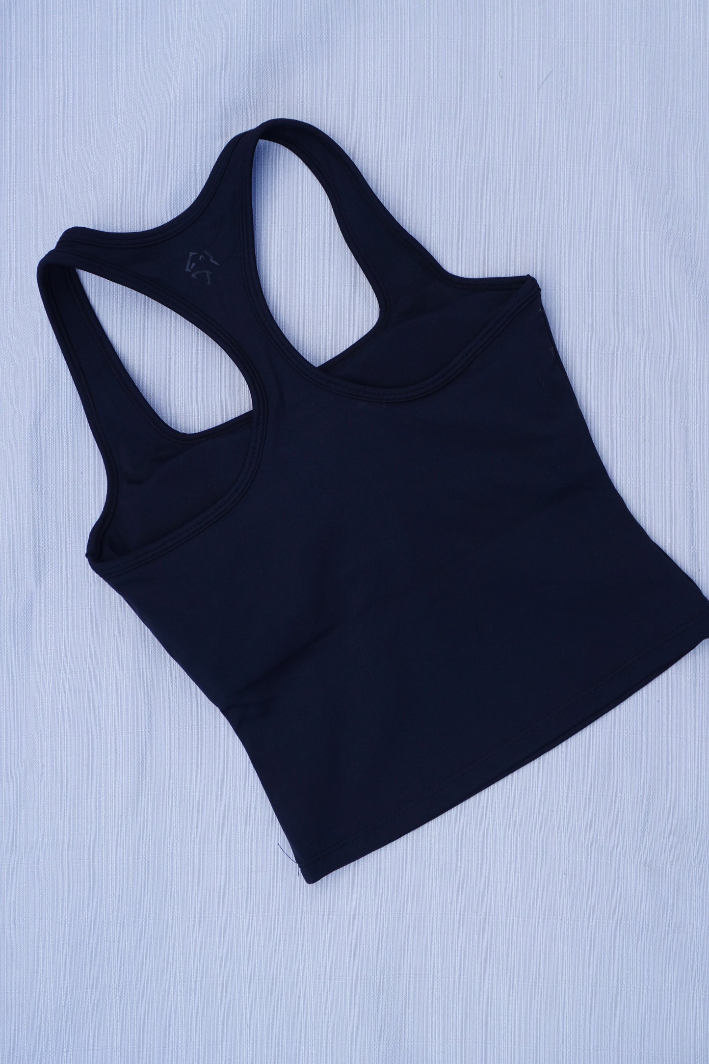 RACER BACK TANK TOP - BLACK