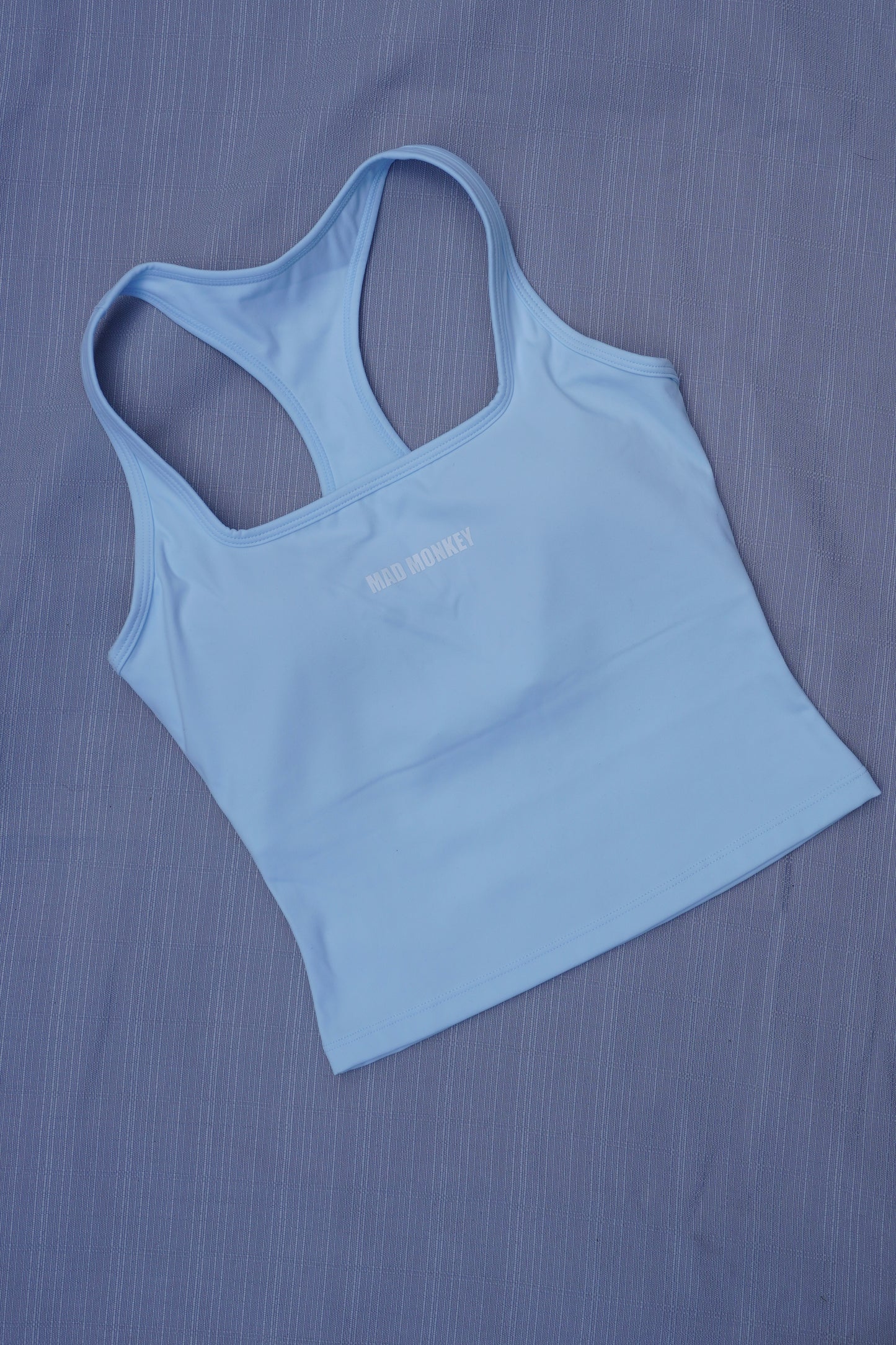 RACER BACK TANK TOP - BABY BLUE