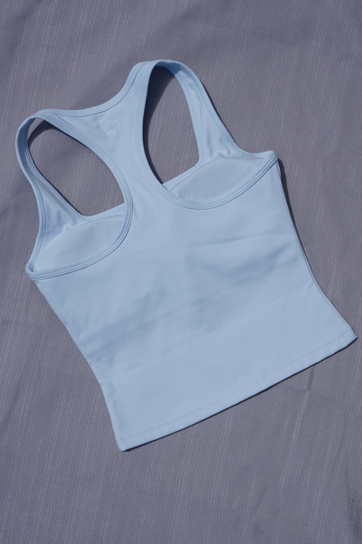 RACER BACK TANK TOP - BABY BLUE