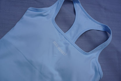 RACER BACK TANK TOP - BABY BLUE