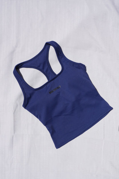 RACER BACK TANK TOP - NAVY
