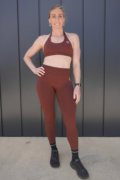 OASIS SEAMLESS SCRUNCH LEGGINGS - MOCHA