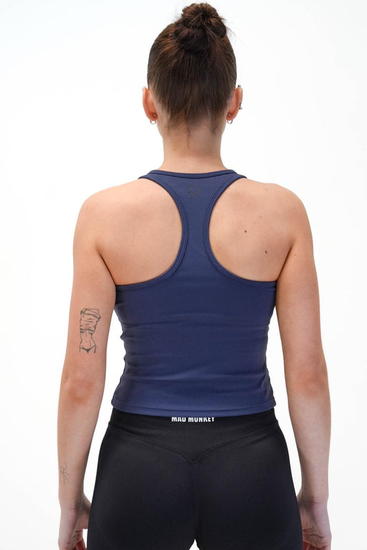 RACER BACK TANK TOP - NAVY