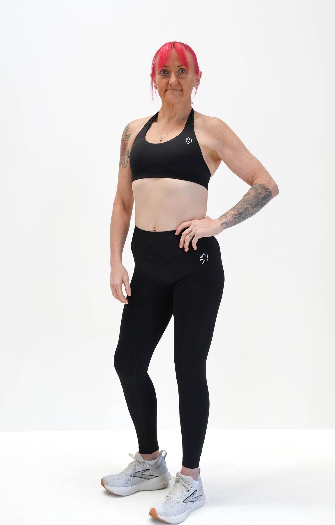 OASIS SEAMLESS SCRUNCH LEGGINGS - BLACK