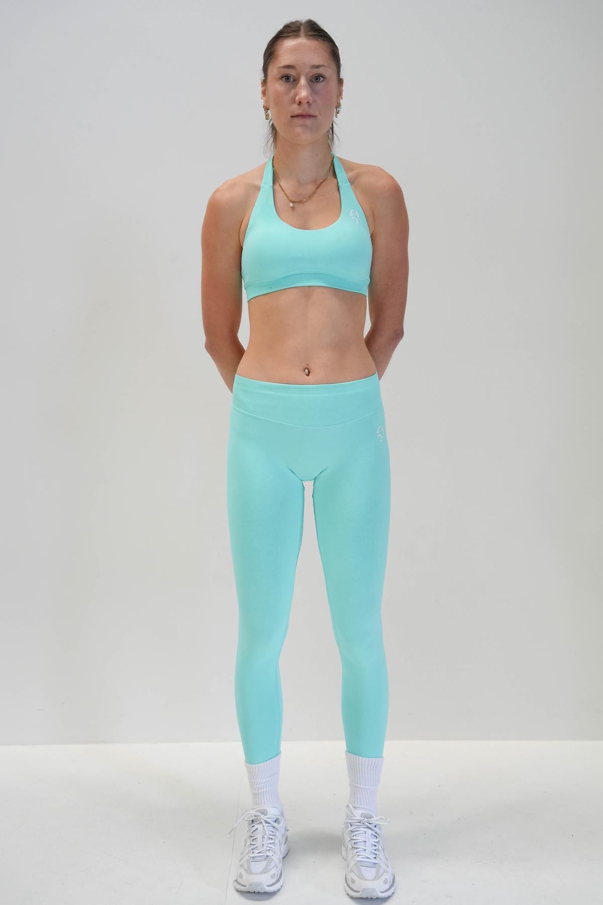 OASIS SEAMLESS SCRUNCH LEGGINGS - AQUA