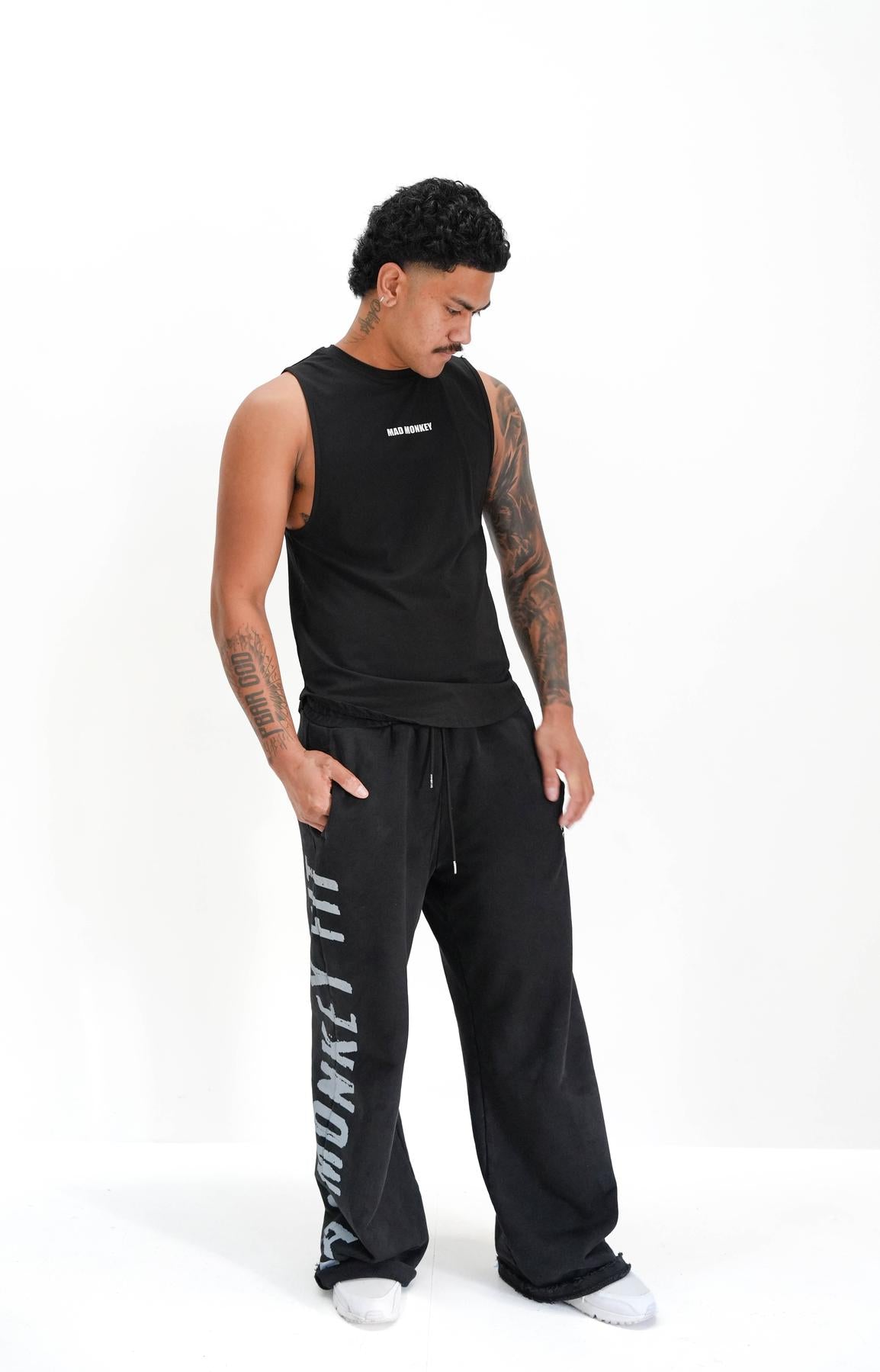 MEN'S MUSCLE TEE - MIDNIGHT BLACK