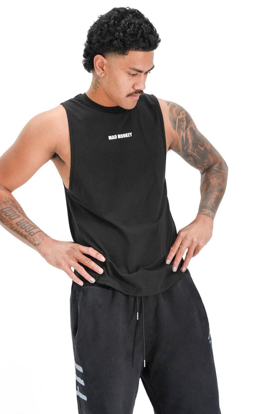 MEN'S MUSCLE TEE - MIDNIGHT BLACK
