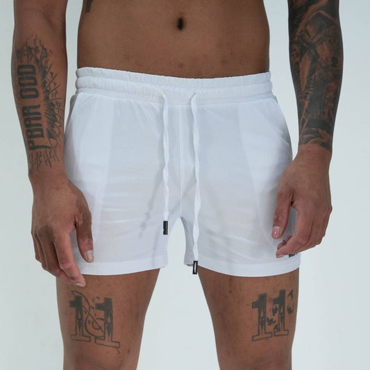 MENS PERFORMANCE SHORTS - WHITE
