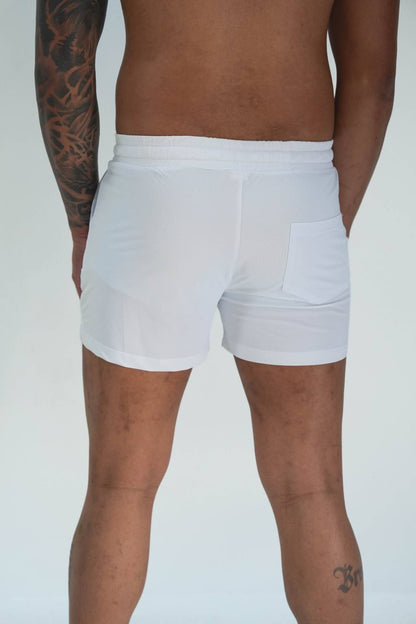 MENS PERFORMANCE SHORTS - WHITE
